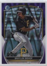 2023 Bowman Chrome Prospects Purple RayWave Refractor 32/250 Braylon Bishop 16el