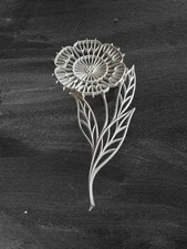 Vintage Burwood Products 1978 Flower Wall Art Hanging Decor Off White #2198