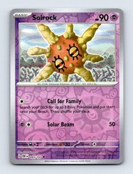 Solrock 093/197 Obsidian Flames Reverse Holo Uncommon