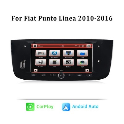 Autoradio RDS Fiat Punto2010-2016 Linea2012-2015 Android Auto BT DAB CarPlay