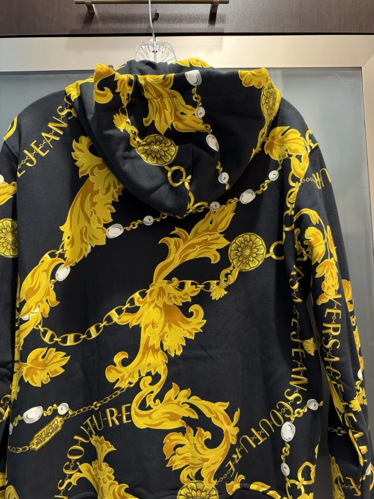 Men’s Versace Jeans Couture Baroque Print Hoodie Medium - product detail image 9