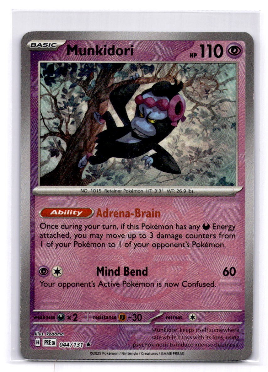 Munkidori (Master Ball Pattern) Rare SV: Prismatic Evolutions 044/131 LP-NM