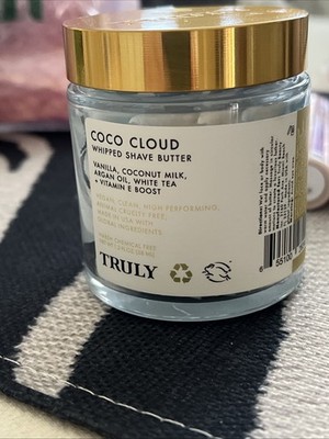TRULY Coco Cloud Whipped Shave Butter 1.3 Oz Vegan Sealed New!