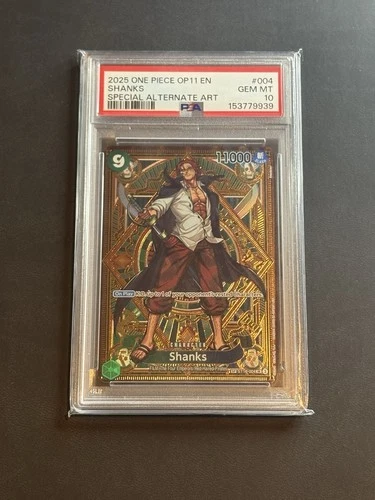 PSA 10 SHANKS ST16-004 SP OP11 A FIST OF DIVINE SPEED ENGLISH ONE PIECE