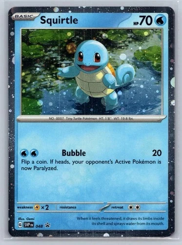 Squirtle (Cosmos Holo) 048 Promo Scarlet & Violet Promo Pokemon Near Mint