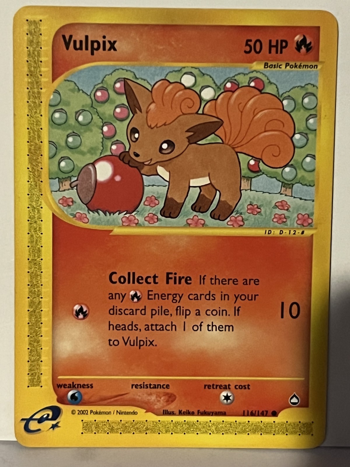 Vulpix 116/147 Aquapolis NM Pokemon Fast Shipping