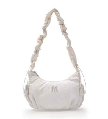 MLB Basic Athleisure Hobo Bag NY Cream / Lightweight Daily Shoulder Bag