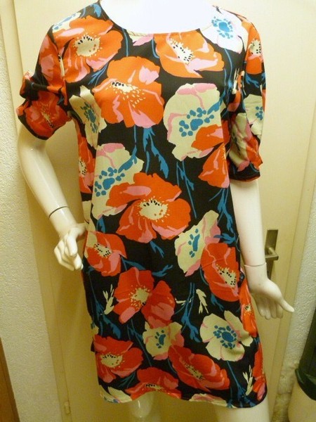 Kleid Espagna Knittings, Gr. L, dunkelblau/bunt