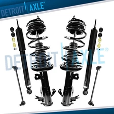 Front Struts w/ Coil Spring Rear Shocks Sway Bars Kit for 2012 Honda Civic Sedan