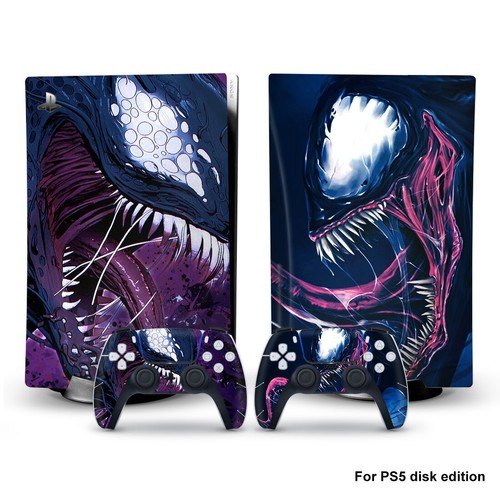 Wrap Skin Sticker PlayStation 5 Decal PS5 Disk Joker and Bat Console Controller - Photo 6/28