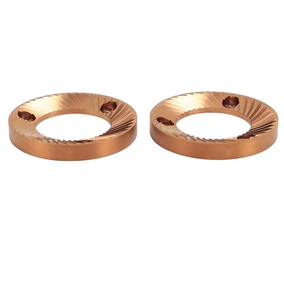 2PCS 64mm Flat Burr Titanium Aluminum Nitride Coating for Fellow Ode VC eBay