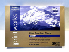 Ultra Premium Glossy 4" x 6  Photo Paper 30 Sheets 10 mil. 95 Bright NEW SEALED
