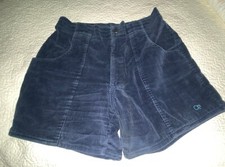 1970-1980s Vintage Surfer Navy Corduroy OP Shorts Made In The USA Size 36 Cotton