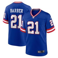 New York Giants Tiki Barber #21 Nike Royal Classic 2025 Retired NFL Game Jersey