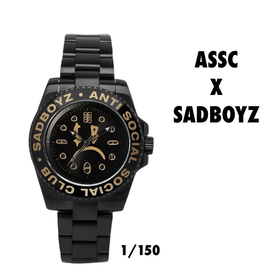 ★ ANTI SOCIAL SOCIAL CLUB★ Antisocialsocialclub radio sig Anti Social Social club ASSC X SADBOYZ Watch Rare 1/150