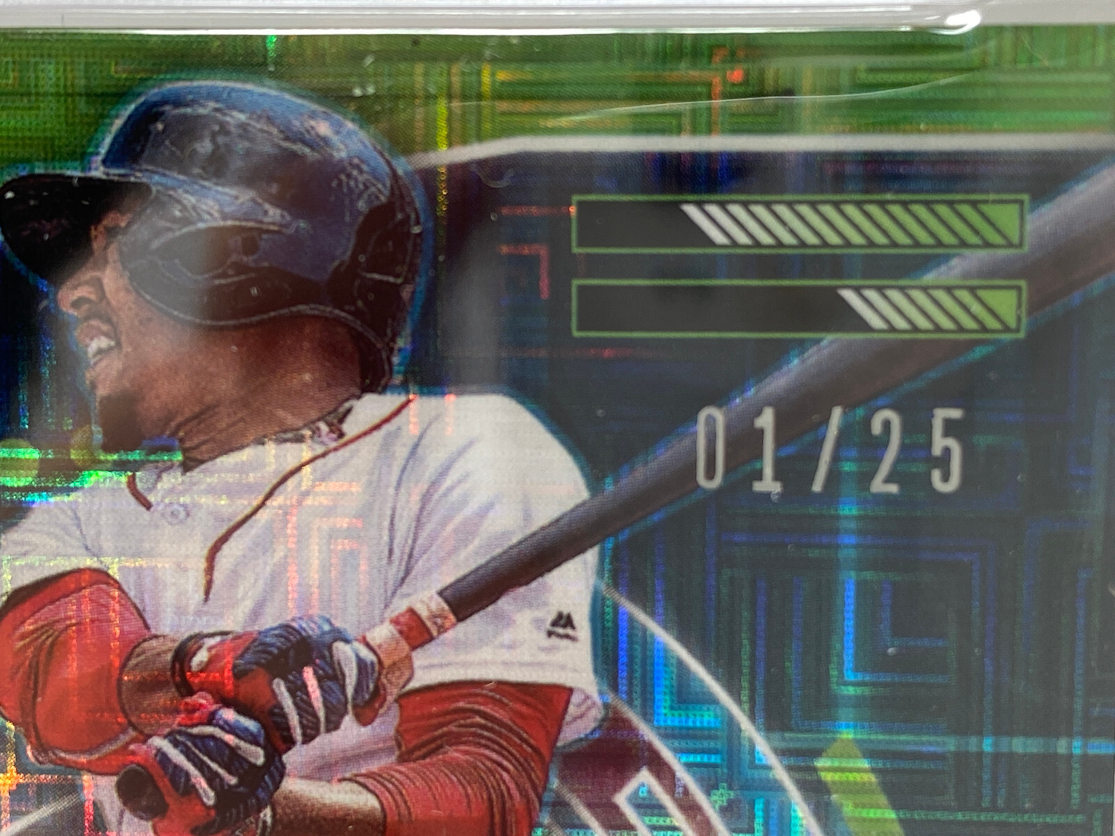 2018 Panini Cyber Monday #18 Mookie Betts JERSEY Serial #1/25 PSA 8 GAME WORN view 7
