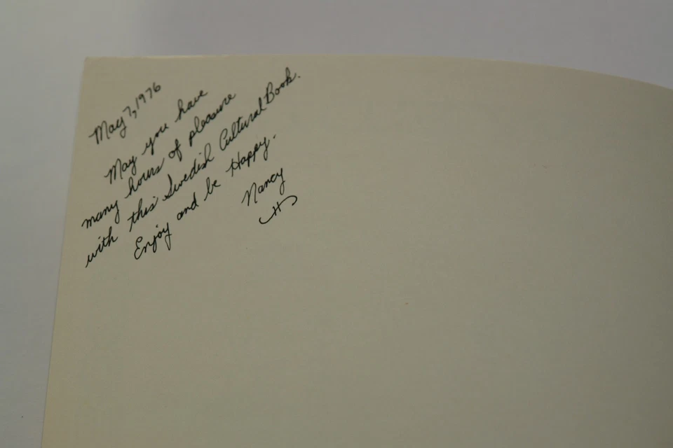 NEW 1976 Swedish Cultural Coloring Book by Nancy Hedlund Inscribed by Author - Image 3 of 4