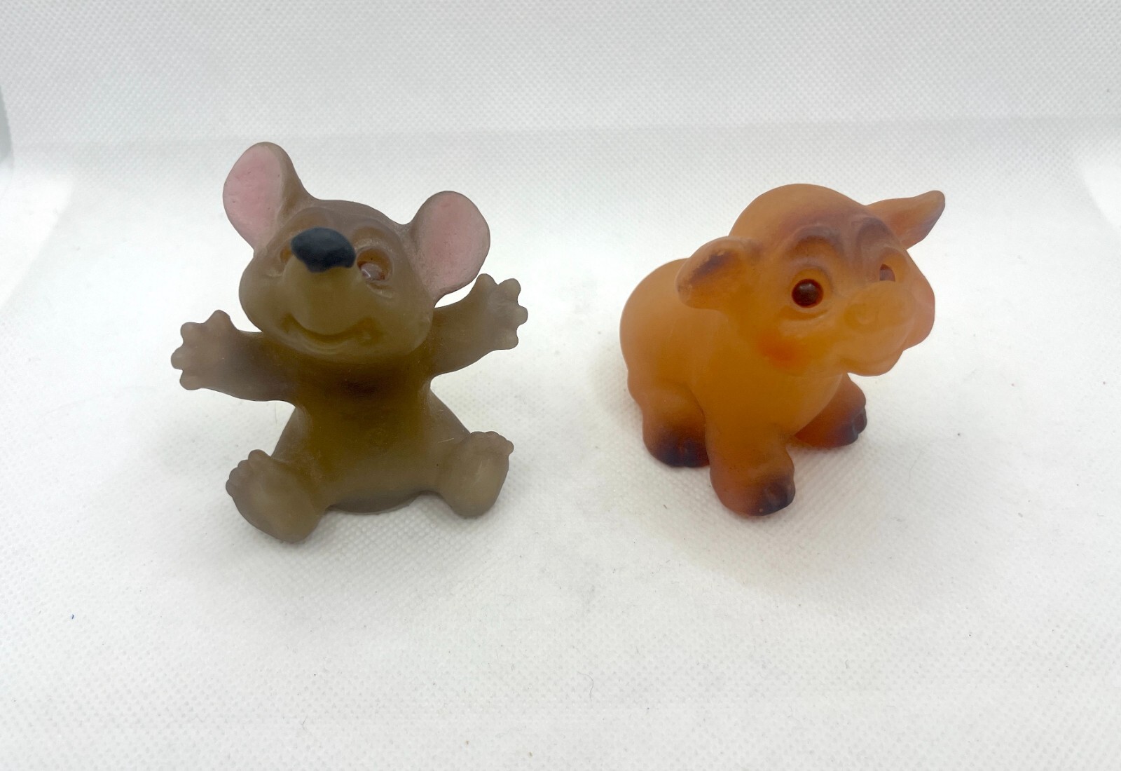 1989 NORFIN'S ARK ~ Cecily Mouse & Montague Pig Dam Norfin Troll Doll - RARE!