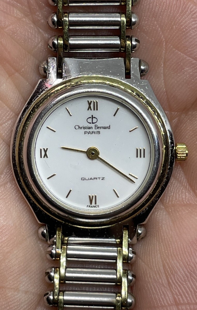 CHRISTIAN BERNARD WRISTWATCH & POUCH & LINKS / BOOKLET & Hang TAG