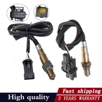 2PCS Oxygen Sensor Up+Downstream For Volvo V50 2005-2011 & S40 2004-2011 2.5L L5