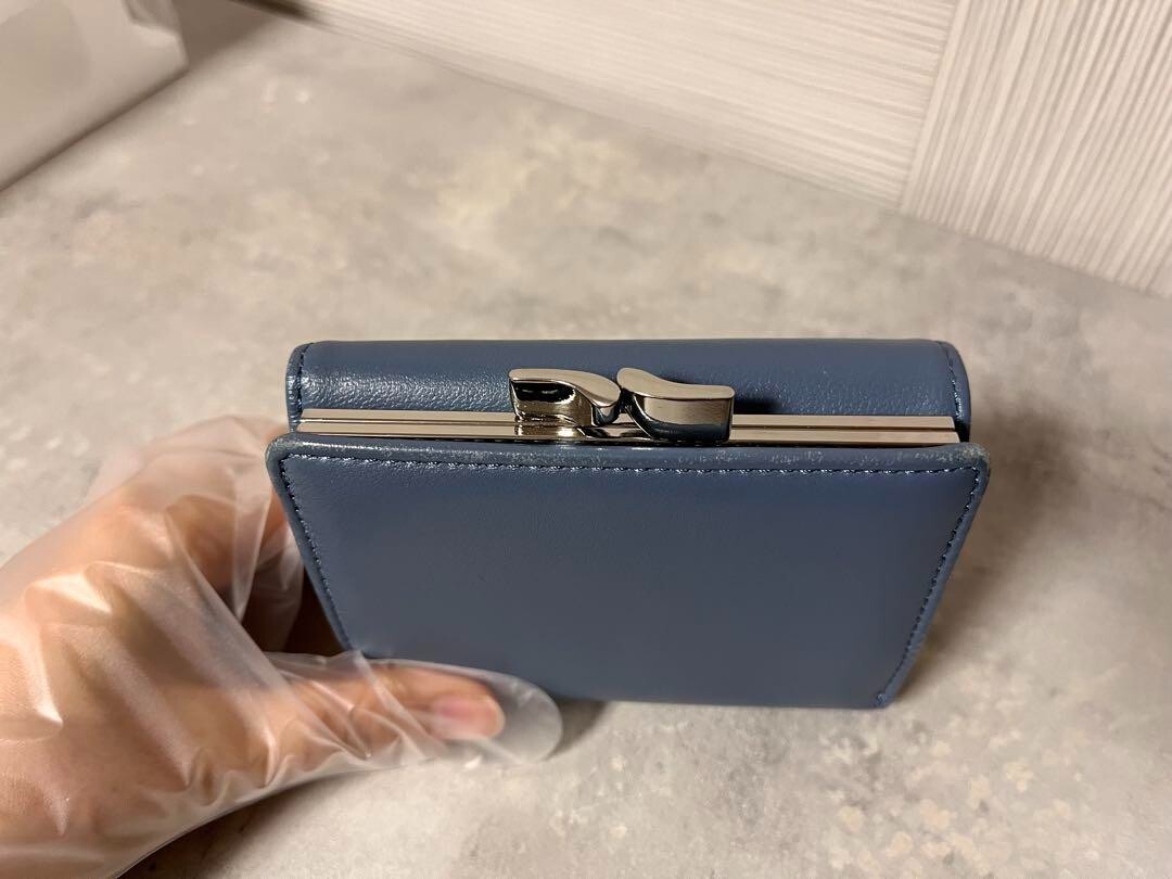 Vivienne Westwood Purse Light Blue Tri-fold Wallet No Box