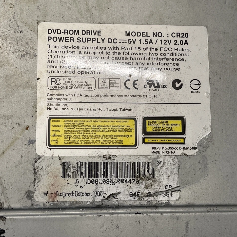 DVD -ROM Drive Auto Rom Disc Radio CR20 12V 2,0 A Mercedes - Bild 4 von 4