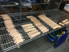 Mix of Thomas  Friends Wooden track, Melissa  Doug, Toys R us. 50 pcs lot