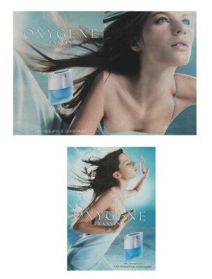 Paper advertising-advertising paper-Oxygen by Lanvin 2 pages including 1 double-sided