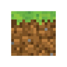 Mine Themed Grass Block Wall Decal - 12" x 12" - Peel and Stick
