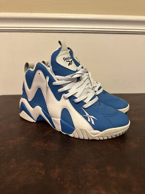 Reebok  Mens  Kamikaze  2 Mid  Size 11.5 Blue  /  White