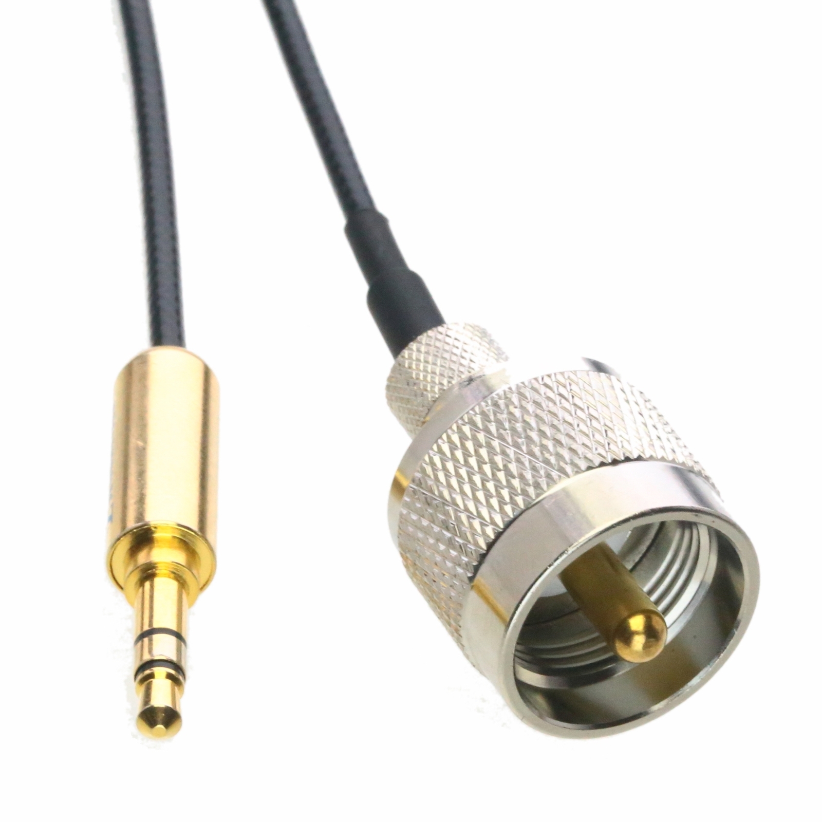 PL259 UHF to 3.5mm Stereo TRS Plug Car Radio Antenna Cable 4