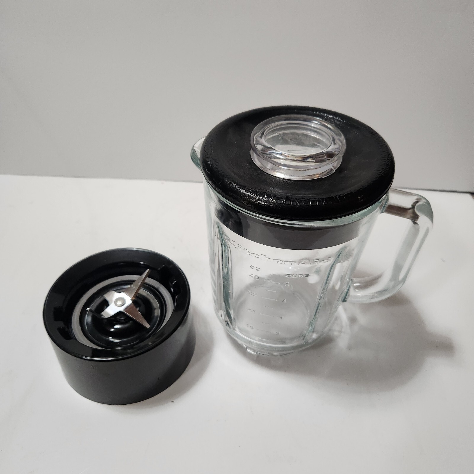 KitchenAid KSB50B4 Black Replacement Glass Blender Jar Pitcher 40 oz. 5