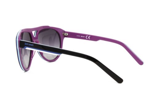 Just Cavalli Sunglasses Unisex Pilot JC506S 05W Black/Purple/Blue 58mm NEW! - Picture 3 of 3