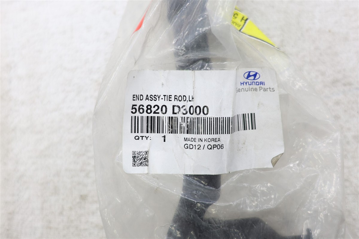 Genuine OEM Left Outer Steering Tie Rod End for Hyundai 56820D3000