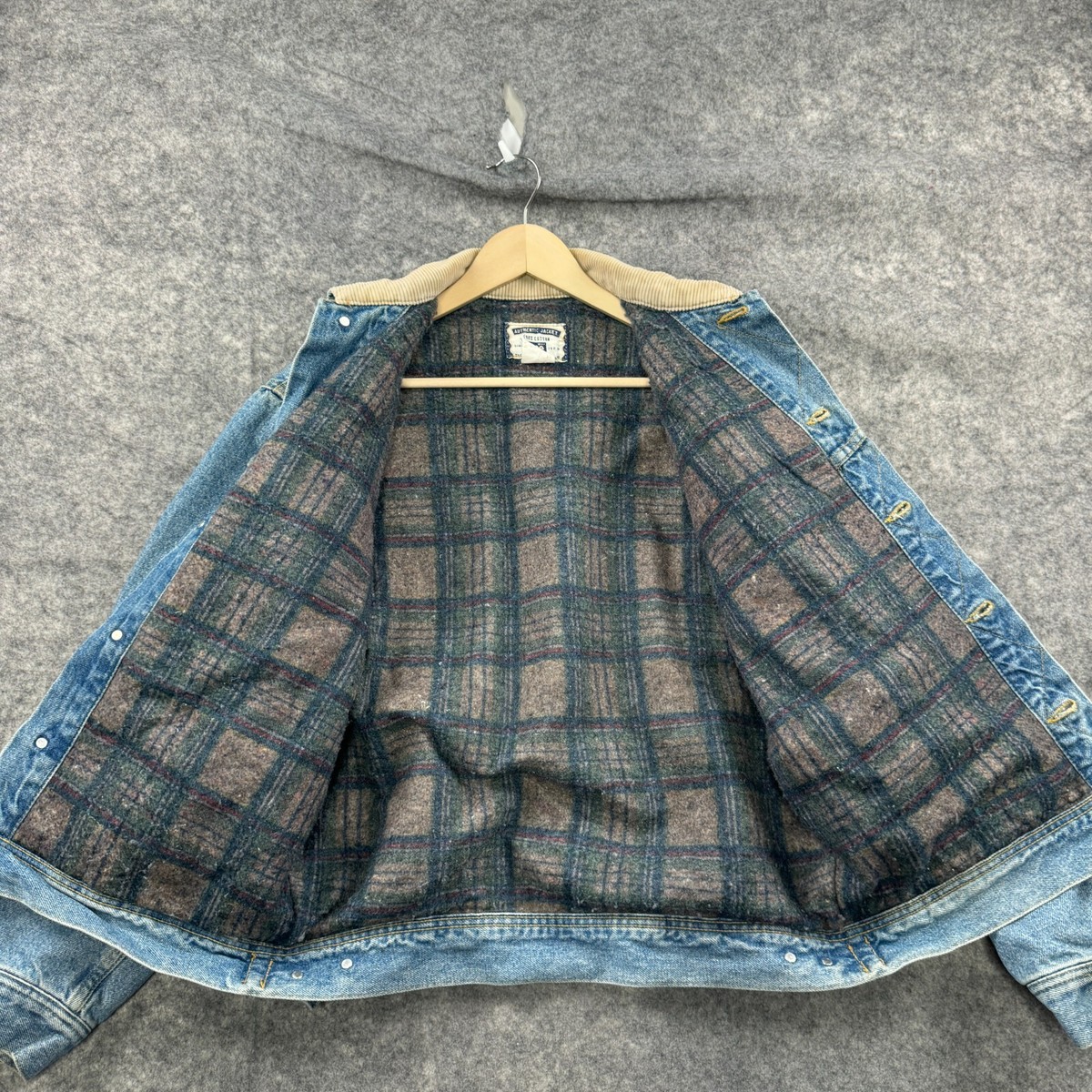 Lee Jacket Coat Mens M Denim Jean VTG 90s Button Blanket Lee Jacket Coat Mens M Denim Jean VTG 90s Button Blanket