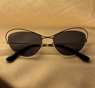 Prada Sunglasses Sonnenbrille S/S2013 Black Metall Cateye Miu 2000s like new
