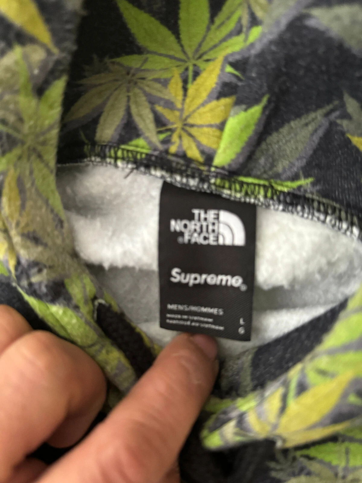 Supreme The North Face Leaf Felpa con Cappuccio Taglia L Uomo Multicolore The Chronic