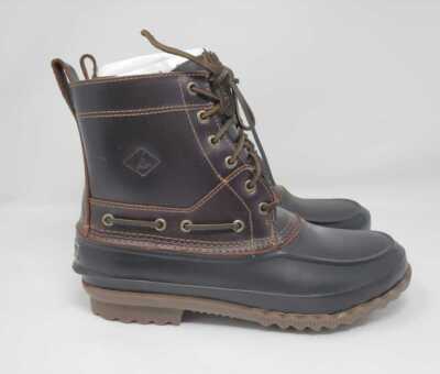 Sperry Top-Sider Decoy Waterproof Boots Mens Sz 10.5 Amaretto Brown Sperry Top Sider Decoy Mens Amaretto/Black Boots - Walmart.com main image 4