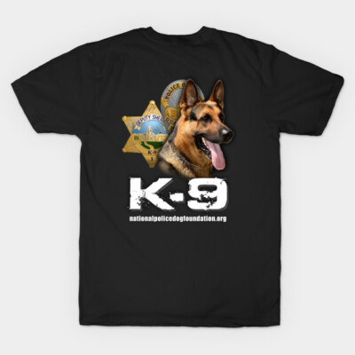 NEW K-9 with Police and Sheriff Badges K9 Unit Shirt Made in