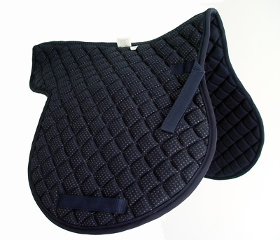PRI  Shaped SaddleGrip Non-Slip AP Pad, PVC Dotted, High Wither, Navy