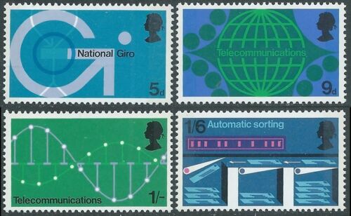 1969 GREAT BRITAIN POST OFFICE TECHNOLOGY SG 808/11 SET OF 4 MNH ** - RC42 - Afbeelding 1 van 1