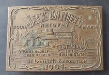 1904 USA UK JACK DANIEL'S WHISKEY BELT BUCKLE L K