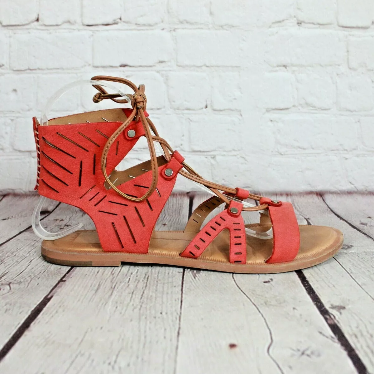 Dolce vita red sandals sale