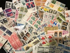 US POSTAGE stamp lot collection 25 -  6 cent blocks of 4 = 100 stamps in Mint NH