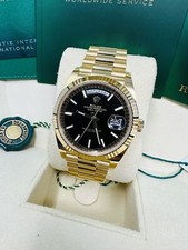 Rolex Day- Date President 40MM Yellow Gold Black Motif Dial 228238 Complete Set 2