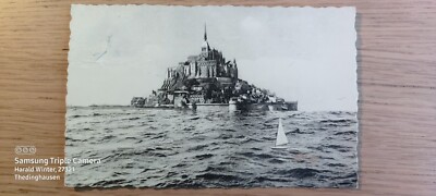 Postcard Le Mont St Michel a Maree Haute gel_