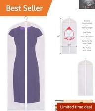 Transparent Zipper Garment Bags   53 x 23 inches, Ideal for Clothing Protection