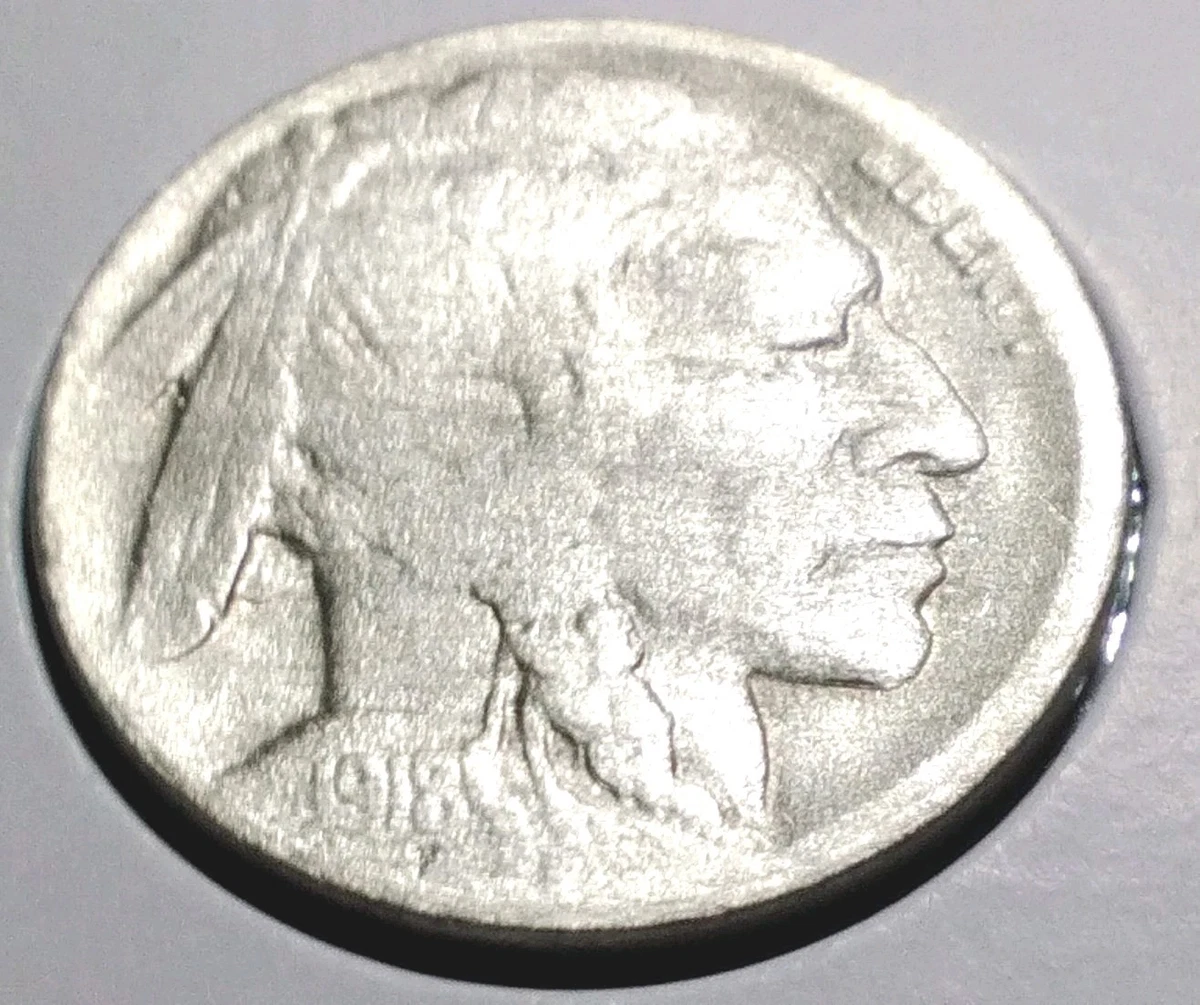 (稀少年号とミント)アメリカ合衆国　バッファロー　5セント白銅貨 1918 S 稀少年号とミント)アメリカ合衆国 バッファロー 5セント白銅貨 1918 S