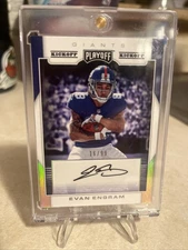 2017 Panini Playoff Autograph Evan Engram #RPS-EE Kick Off 16/99 Rookie Card!