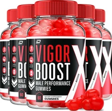 (5 Pack) Vigor Boost Gummies for Men – VigorBoost Male Gummy Natural Blend